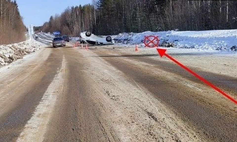 В Сосногорске пожилой водитель не справился с управлением и устроил ДТП.