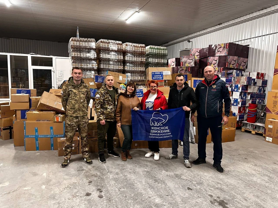 Гуманитарный груз жителям Белгорода привезли от жителей Саратовской области