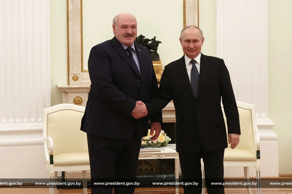 Лукашенко и Путин обменялись поздравлениями в День единения Беларуси и России. Фото: president.gov.by