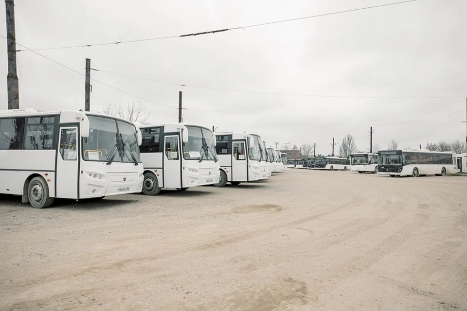 В Мариуполе на городских маршрутах курсируют 28 новых автобусов. Фото: ТГ/Моргун