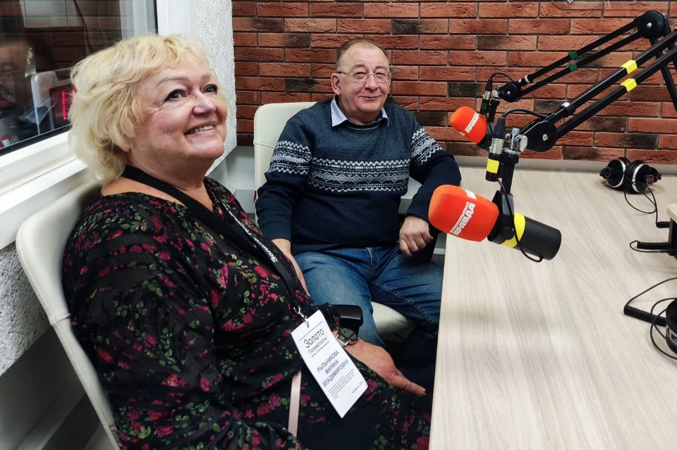 Марина Рыльникова и Олег Зотеев в студии радио «КП-Челябинск».