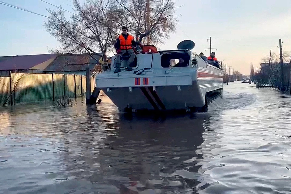 Паводок в Оренбургской области признан чрезвычайной ситуацией федерального характера. Фото: ГУ МЧС РФ