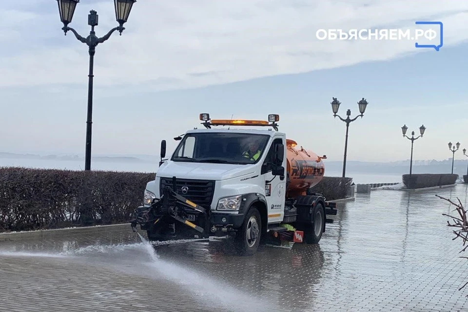 Активно идет уборка на общественных территориях