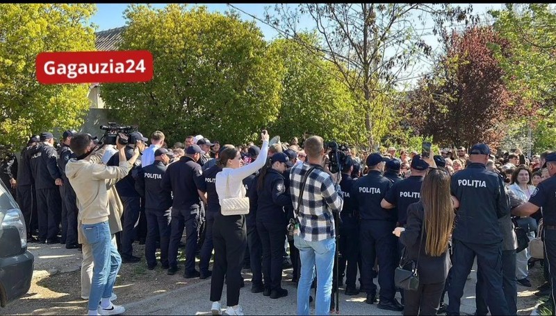 Неблагодарная была в среду работа у полицейских в Гагаузии (Фото: gagauzia24).