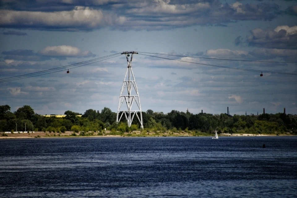 Канатную дорогу в Нижнем Новгороде временно закрыли из-за непогоды