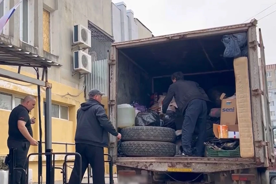В Новую Каховку доставили гуманитарную помощь из Ставрополья Фото: ТГ-канал Новокаховской администрации
