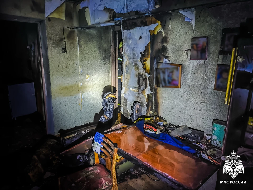Мужчина погиб в пожаре в Смоленском районе Фото: ГУ МЧС России по Смоленской области