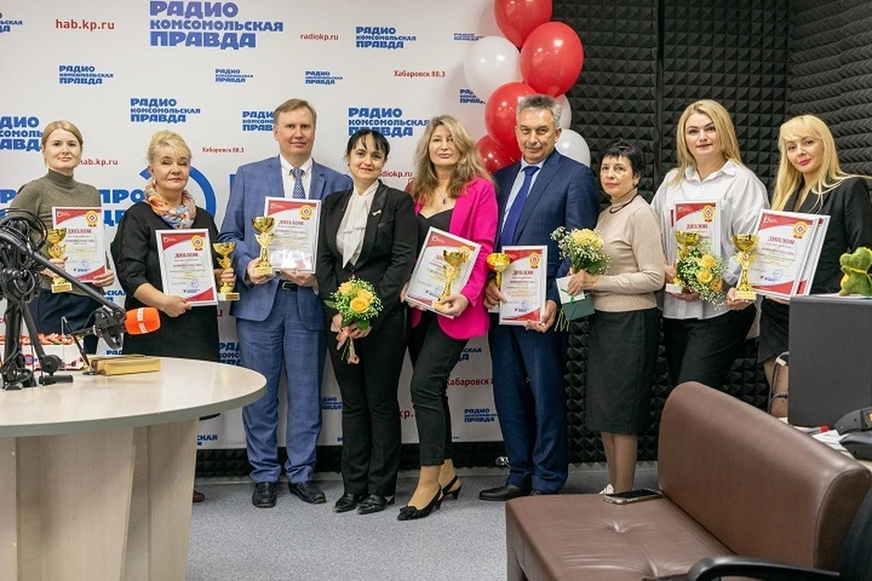 Награждение победителей и участников провели в студии радио "Комсомольская правда". Фото: Михаил Макаров