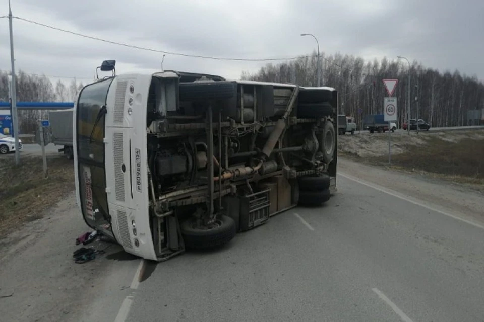 В полиции рассказали о состоянии пострадавших в ДТП с автобусом в НСО. Фото: ГИБДД по Новосибирской области.