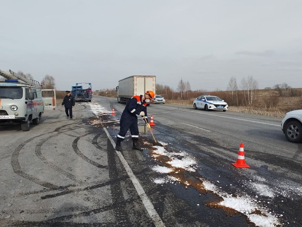 В Красноярском крае спасатели устраняли последствия утечки дизельного  топлива - KP.RU