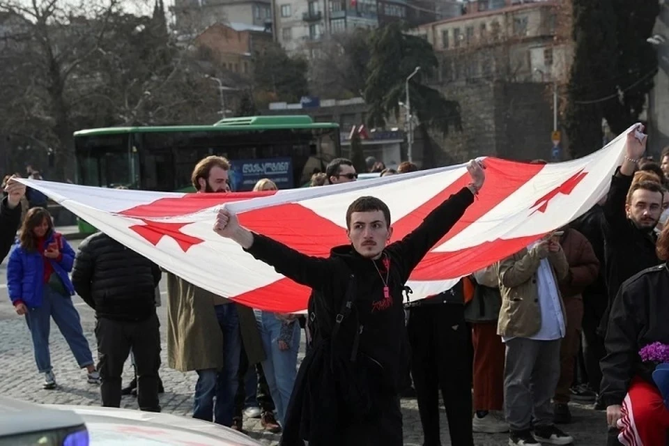 МВД Грузии: оппозиция на протестах применила неизвестный иностранный газ