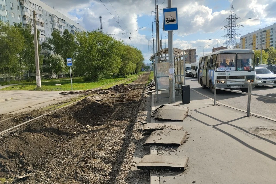 Ремонт путей на Ново-Садовой начался в конце апреля