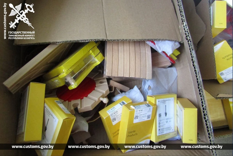 Белорус пытался ввезти из Литвы медицинские товары на 10 тысяч рублей. Фото: телеграм-канал Государственного таможенного комитета