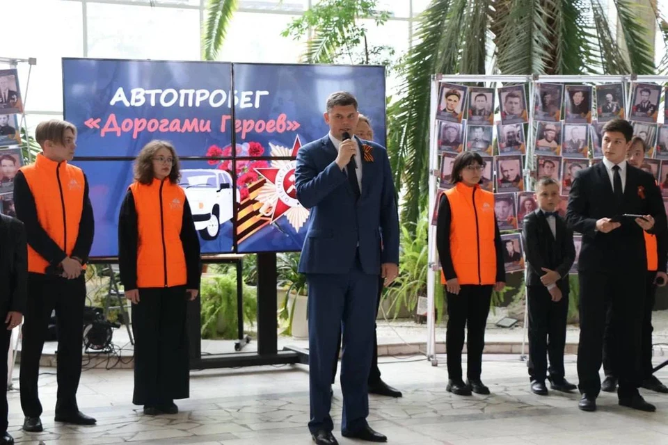 Сотрудники Ульяновского педуниверситета отправились в автопробег «Дорогами Героев». ФОТО: УлГПУ имени Ульянова