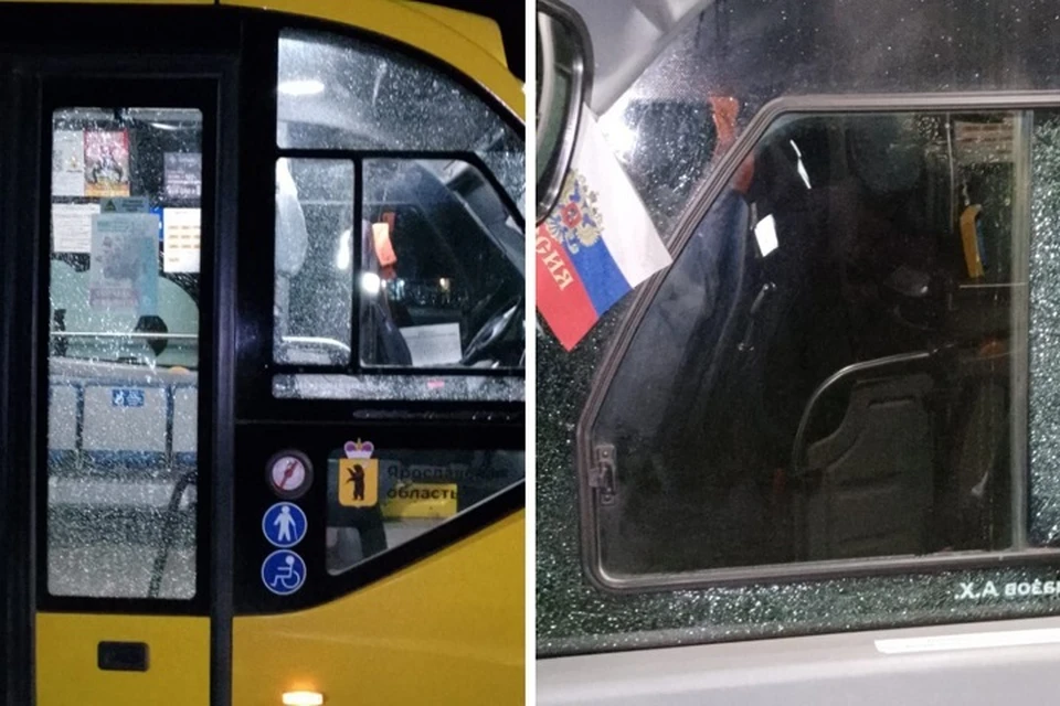 В Ярославле вандалы выстрелили в автобус.