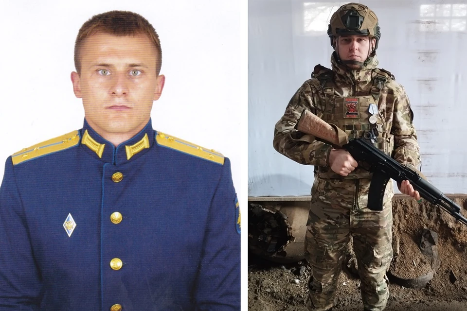 Старший лейтенант Всеволод Фоменко и сержант Никита Быков