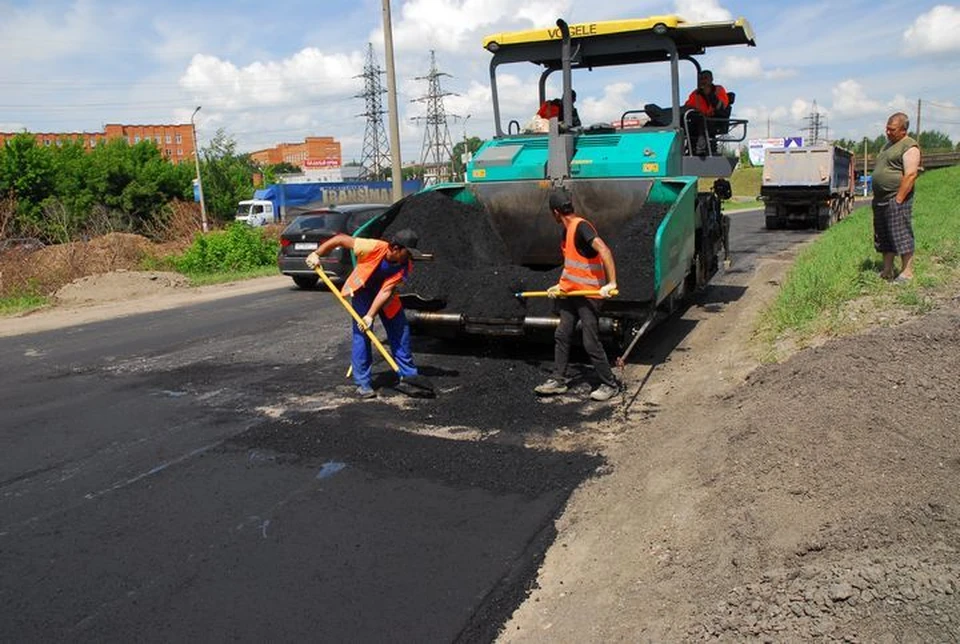 Ремонт на Щекинском шоссе в Туле завершится в июле