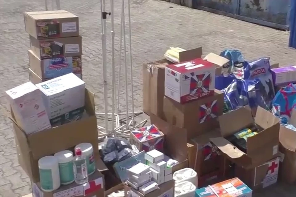 Для питомцев приюта «Четыре лапки» в Донецке доставили гуманитарную помощь. Фото: Народная милиция ДНР