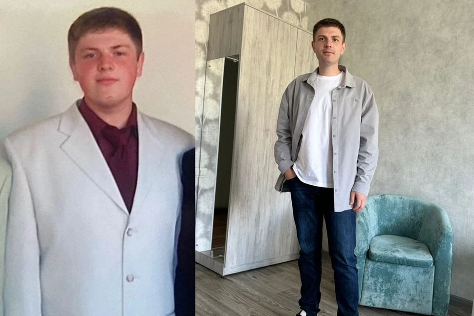 Антон до и после похудения. Фото: предоставлено Антоном