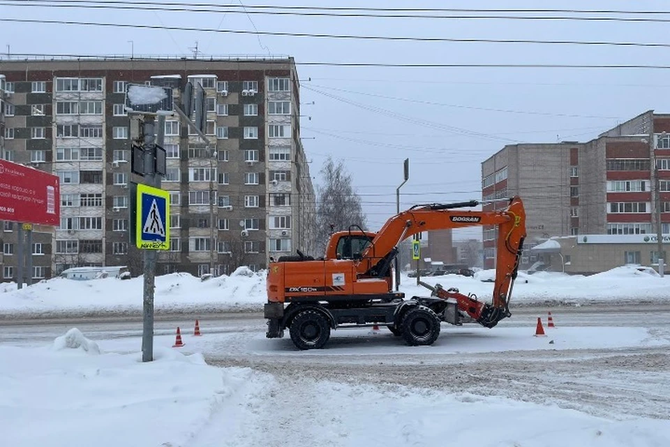Женщину сбили на нерегулируемом пешеходном переходе. Фото: Госавтоинспекция Удмуртии