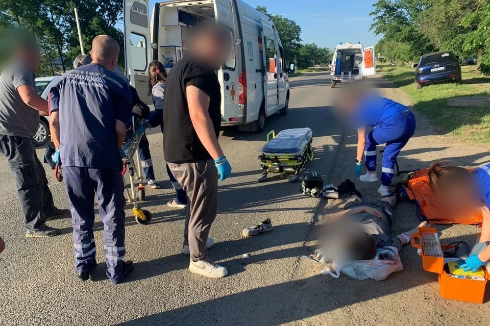 На Кубани два подростка на спортивном мотоцикле попали в ДТП Фото: пресс-служба ГУ МВД РФ по Краснодарскому краю