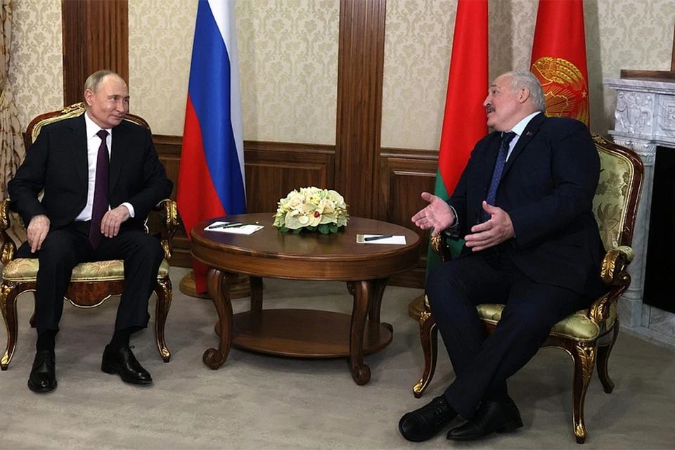 Путин и Лукашенко проводят неформальную встречу в Минске. Фото: официальный сайт Кремля.