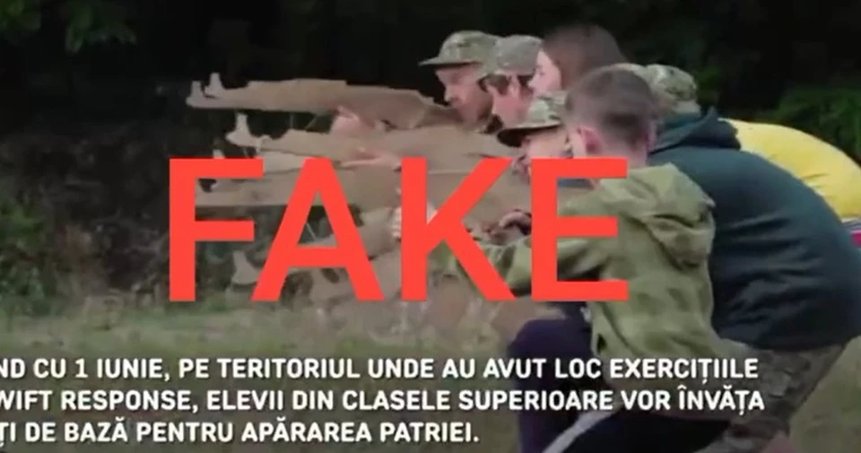 Пресс-секретарь кабмина Даниел Водэ подчеркнул, что это фейк и никакого детского военного лагеря в Молдове нет и не будет Фото: скрин с видео.