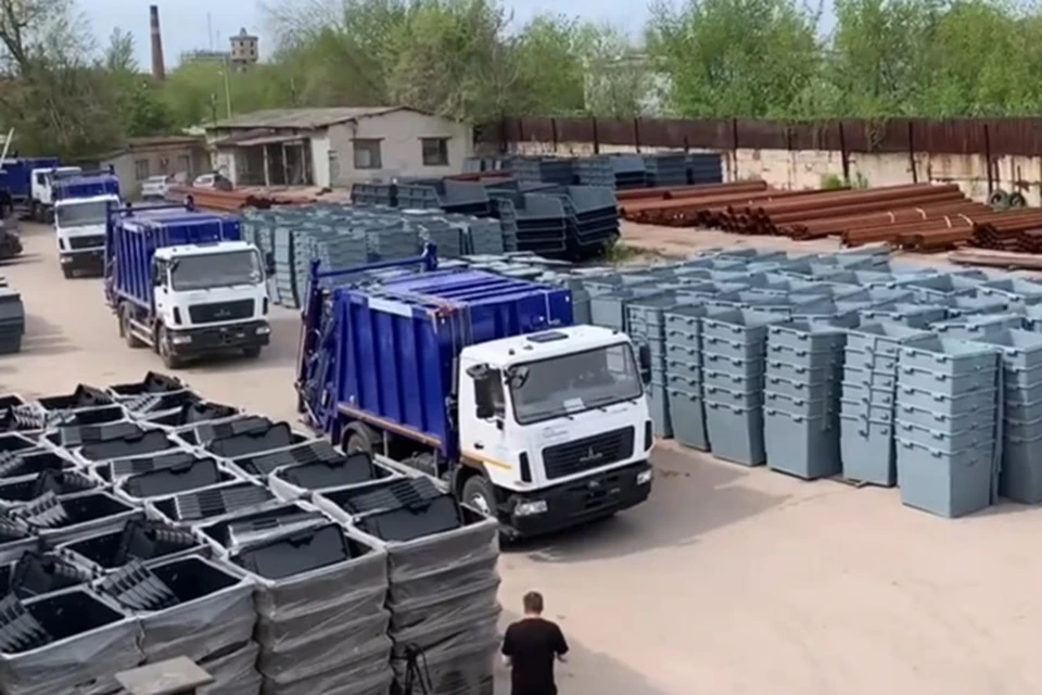 Региональный оператор по вывозу твердых отходов приступил к работе в ДНР. Фото: Минстрой ДНР