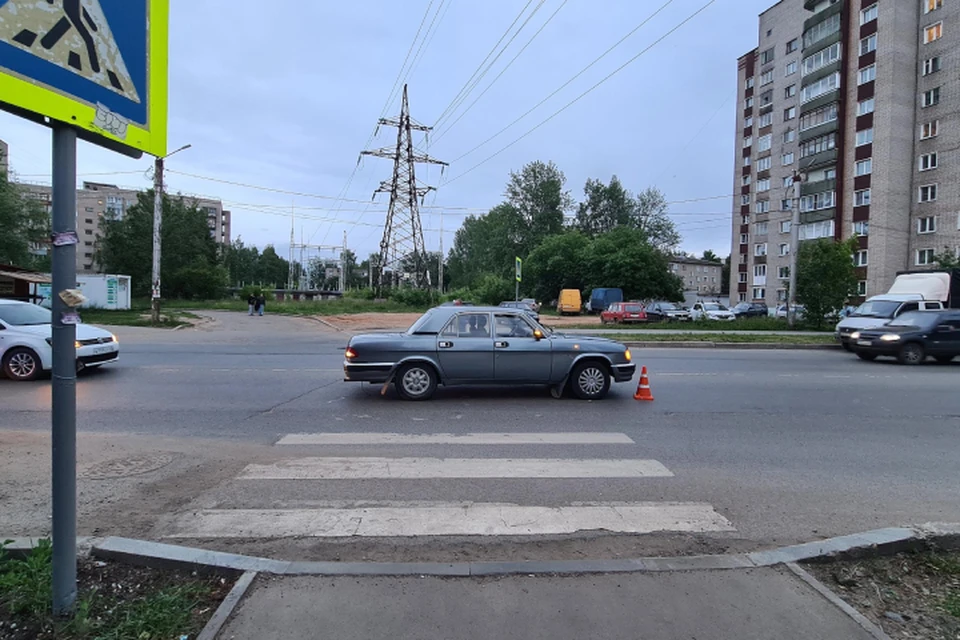Авария случилась на улице Упита. Фото: ГИБДД Кировской области