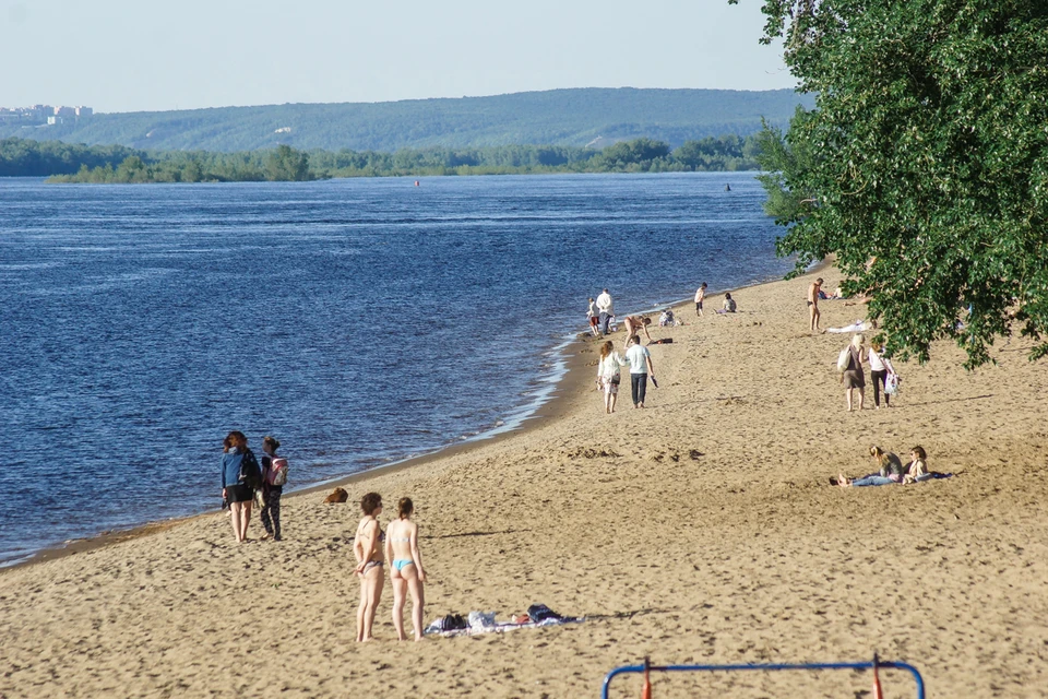 Температура воды в Волге в Самарской области не превышает 20 градусов
