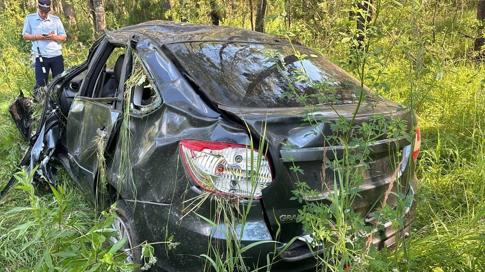 Два человека погибли в ДТП рядом со Спас-Клепиками в Рязанской области. Фото: Госавтоинспекция Рязанской области