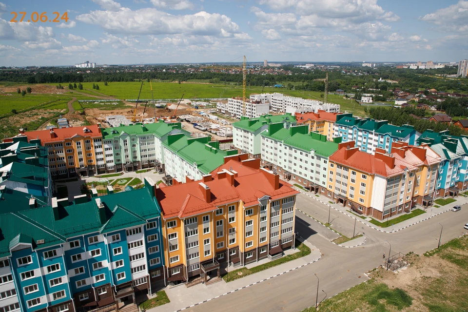 Летняя панорама строящейся "Новой Тулы" радует глаз!