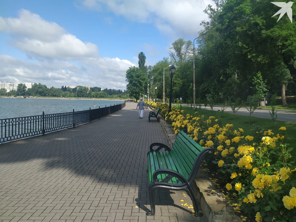 Можно гулять по парку даже днем, сильной жары не будет.