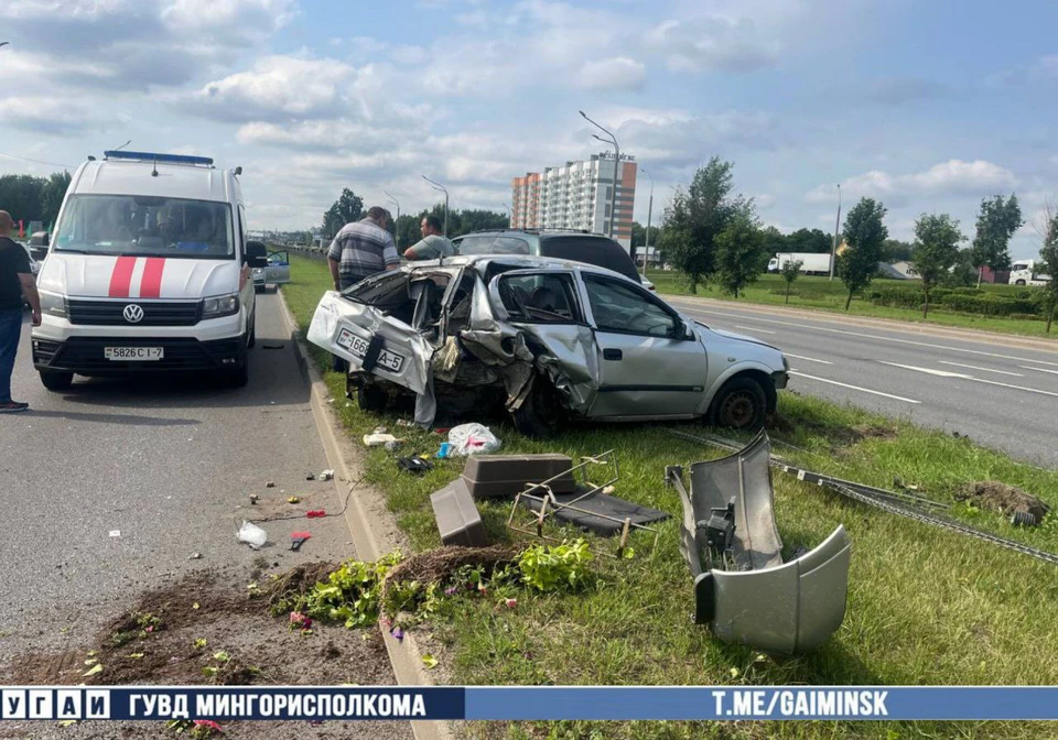 ДТП в Минске. Фото: УГАИ ГУВД Мингорисполкома.