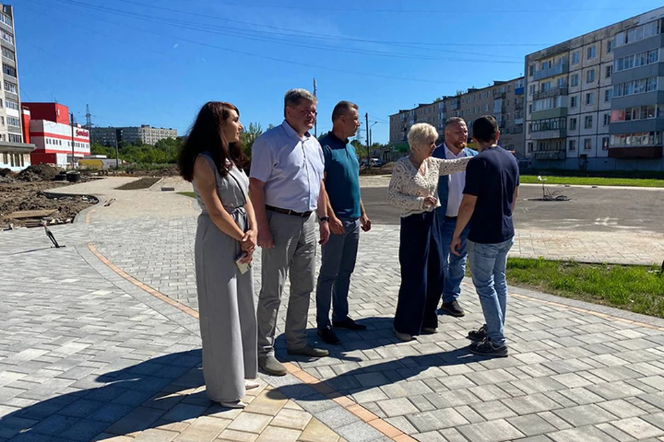 Представили партии проверили ход ремонта БАМа в Рыбинске. ФОТО: Мария Заламаева.