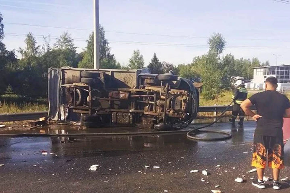 11 машин столкнулись на подъезде к Нижнему Новгороду.