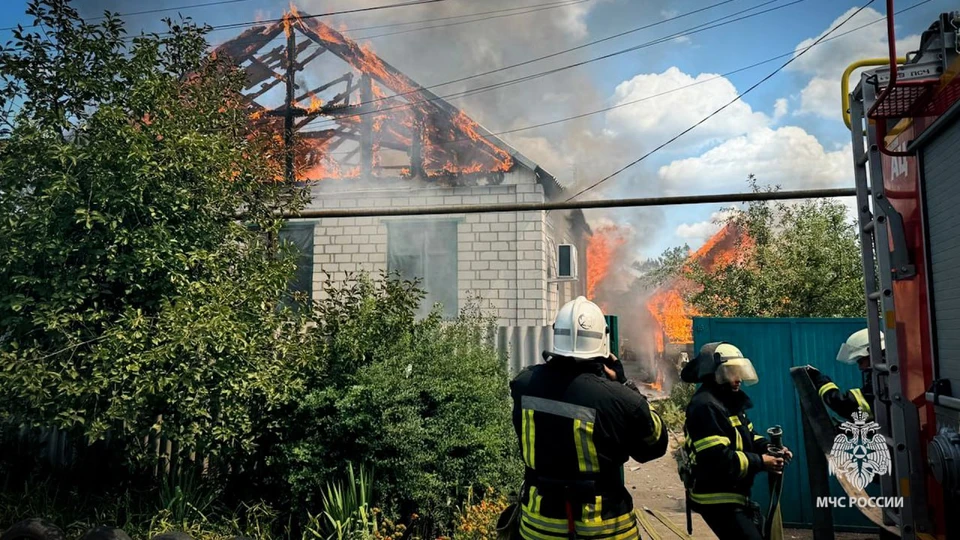 Пожар произошел в частном доме. Фото - тг-канал МЧС республики