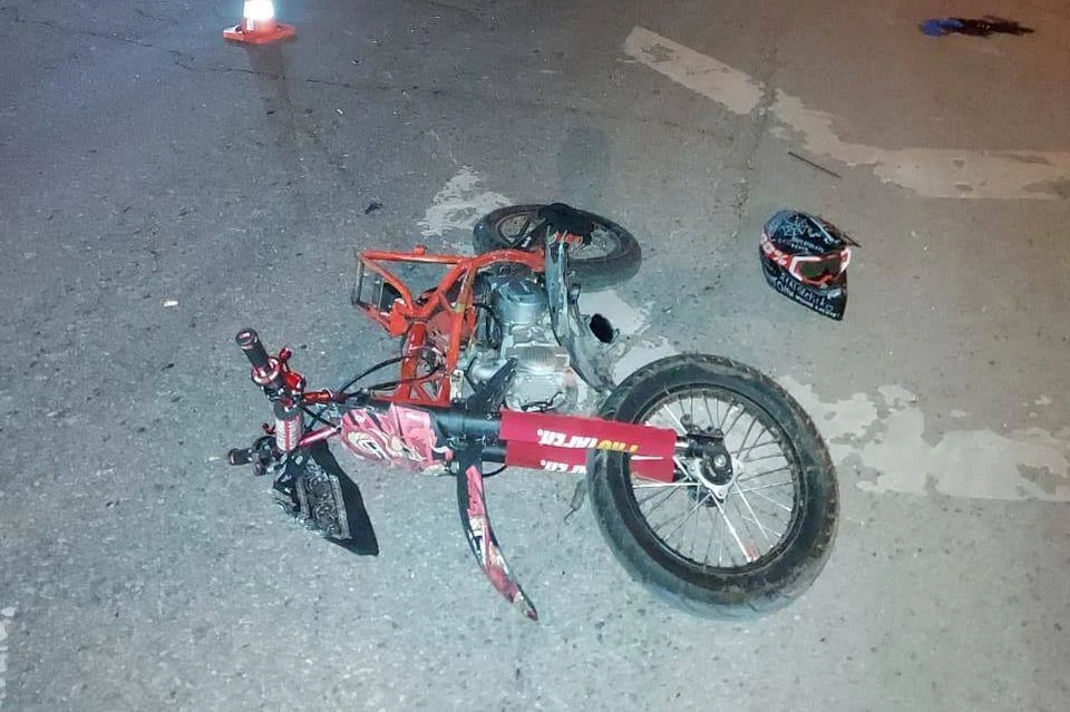 17-летний мотоциклист пострадал в аварии в Рязанской области. Фото: рязанская Госавтоинспекция.