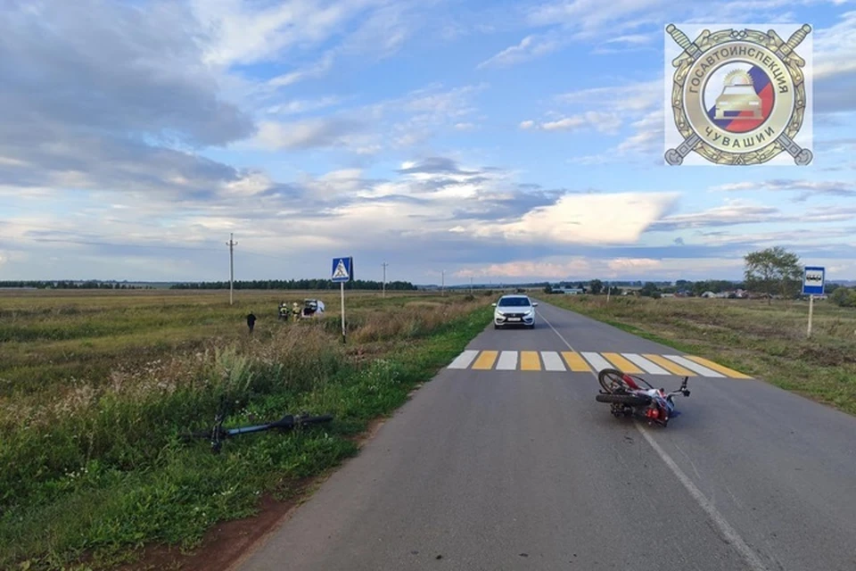Последствия аварии. Фото: Госавтоинспекция Чувашии