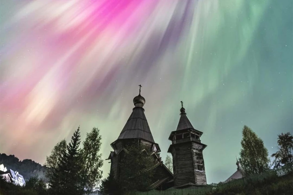 Северное сияние в Ленобласти. Фото: t.me/astrophotoboloto