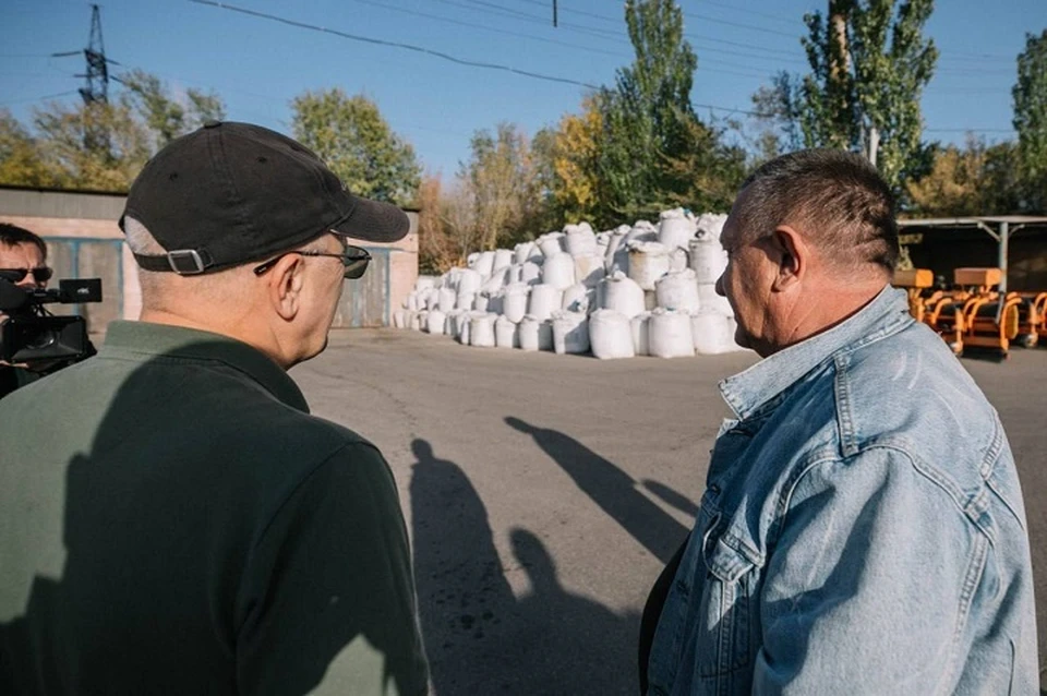 В городе готовятся к предстоящей зиме. Фото: ТГ/Моргун