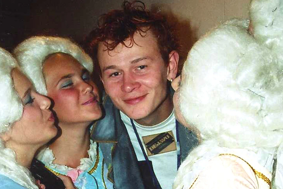 Игорь Богомазов после концерта, 2000 год.
