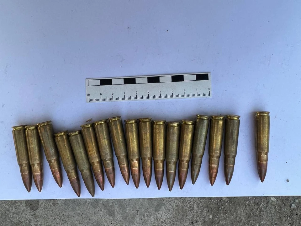 Патроны обнаружили в частном доме. Фото - тг-канал ГУ МВД России по Запорожской области