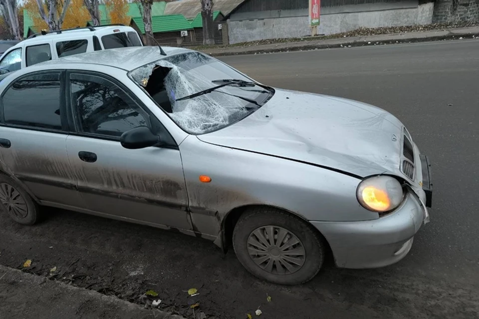 В Горловке водитель Daewoo насмерть сбил 50-летнего пешехода. Фото: МВД по ДНР