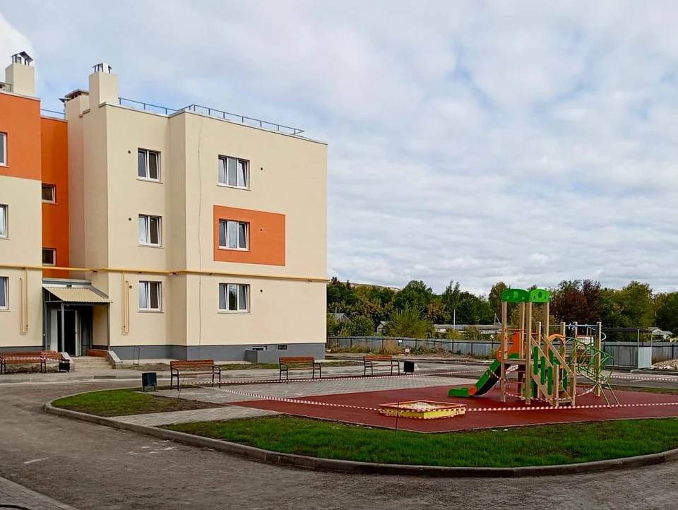 В Ульяновской области построили новый дом для переселения жителей из ветхого фонда. Фото телеграм-канал Алексея Русских