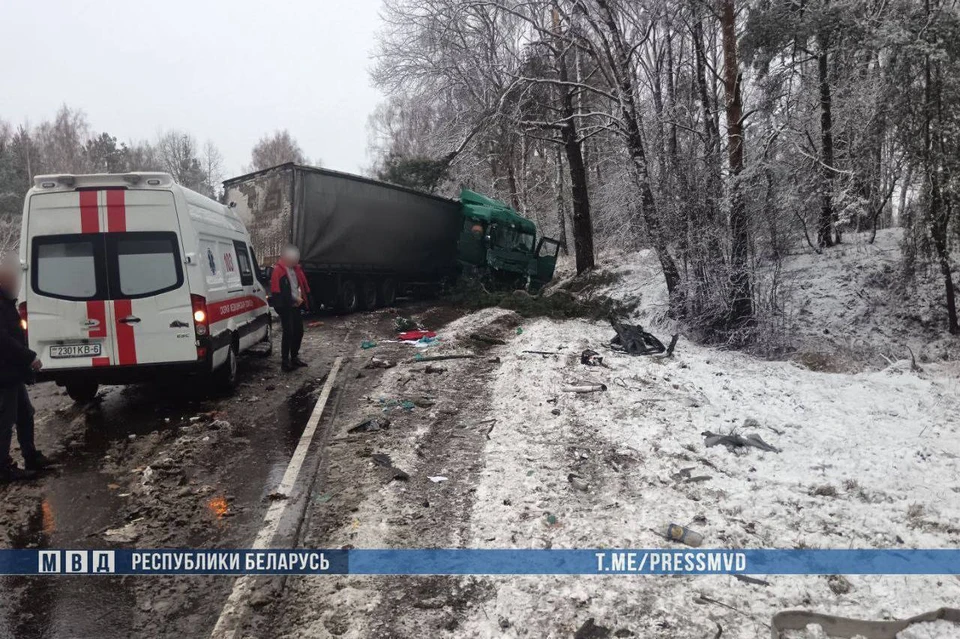 Страшная авария под Славгородом унесла жизни трех членов одной семьи, среди которых маленький ребенок. Фото: МВД Беларуси.