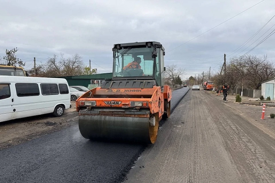 В ДНР восстановили порядка 550 километров дорог общего пользования в 2024 году. Фото: Минтранс ДНР