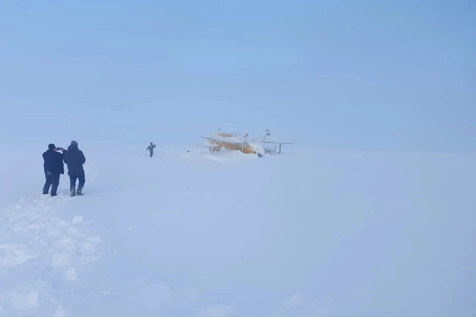 Место крушения Ан-2. Фото: ГУ МЧС России по Камчатскому краю.