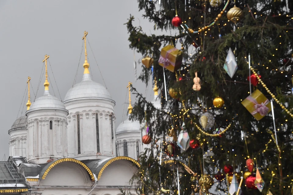 Новая жизнь кремлёвской ёлки в Москве: хоккейные клюшки и скворечники