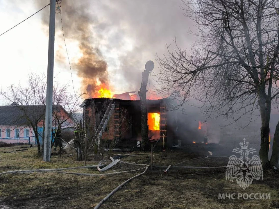 С огнем боролись два пожарных расчета и три человека добровольной пожарной дружины.